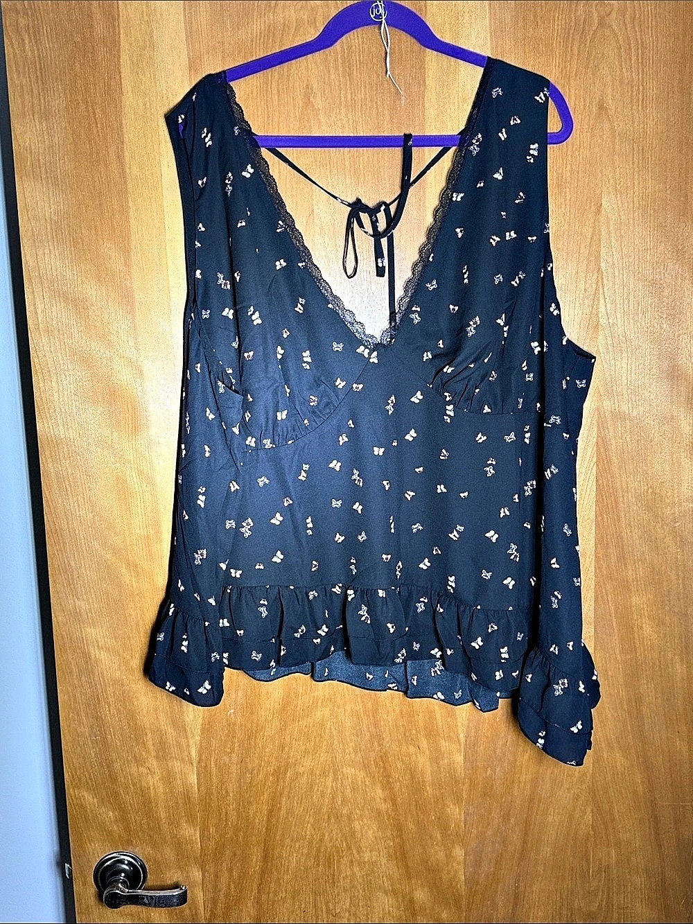 Wild fable Floral Ruffle Blouse in Black Like New